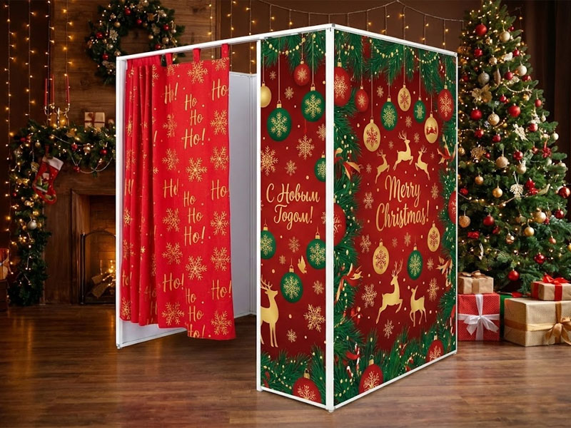Новогодняя Фотобудка квадратная