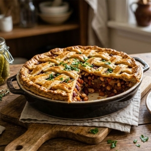 Пирог с фасолью