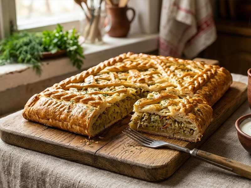 Пирог с капустой — вид 2