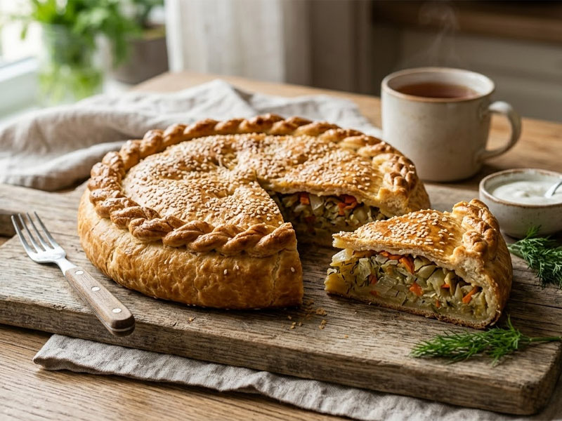 Пирог с капустой