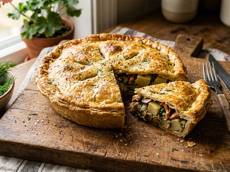 Пирог с картофелем и грибами — вид 2