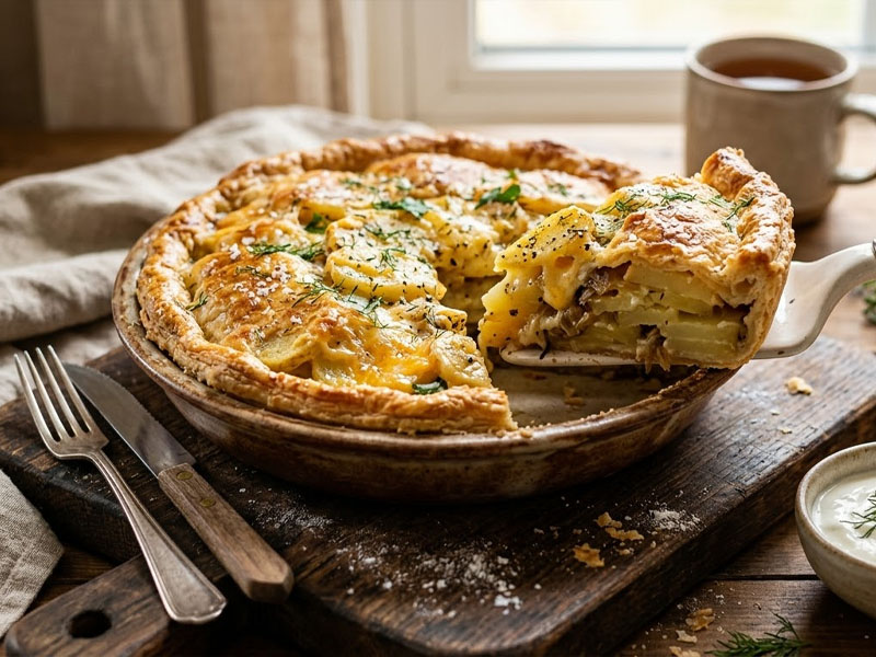 Пирог с картофелем и сыром — вид 3