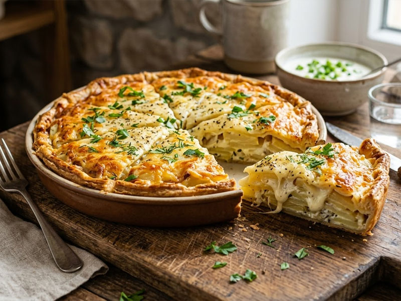 Пирог с картофелем и сыром — вид 2
