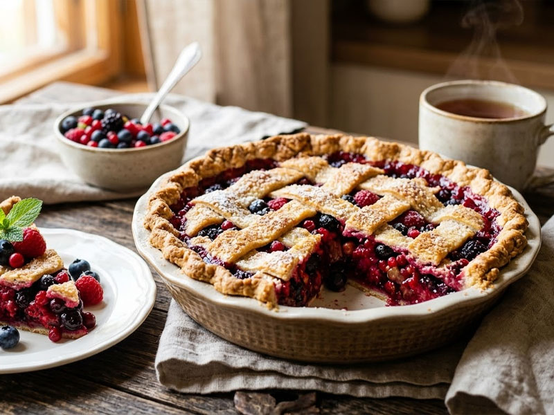 Пирог с лесной ягодой — вид 2