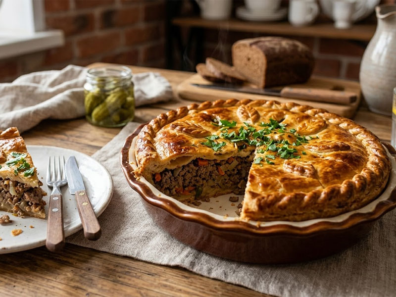 Пирог с мясом — вид 2