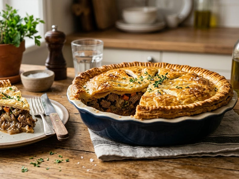 Пирог с рубленой говядиной