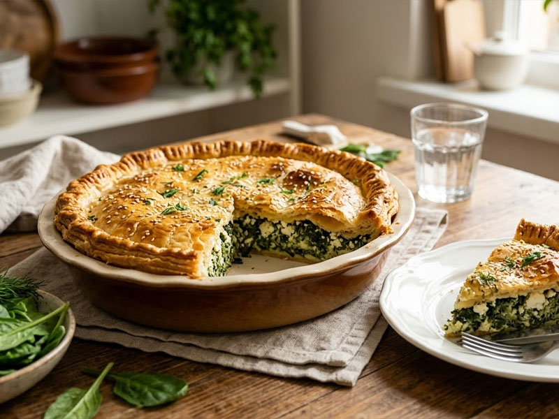 Пирог с сыром и шпинатом — вид 2