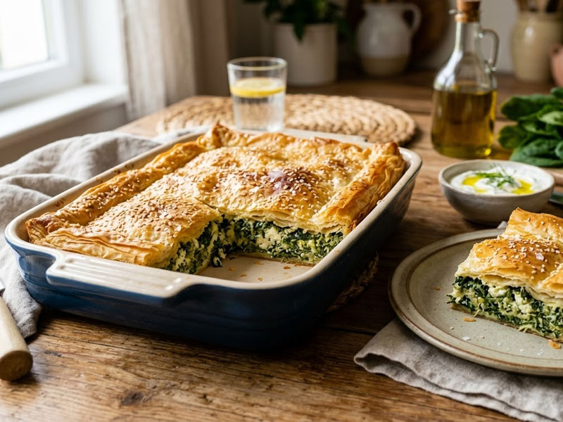 Пирог с сыром и шпинатом — вид 3