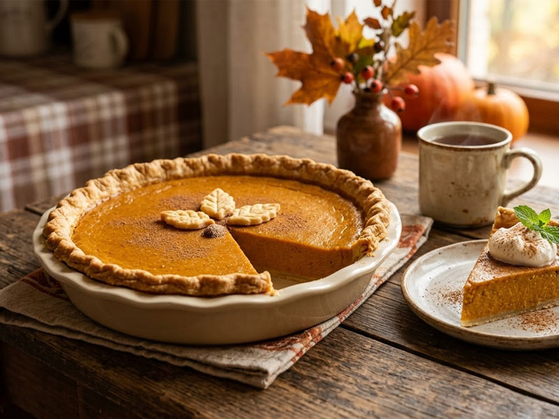 Пирог с тыквой — вид 2