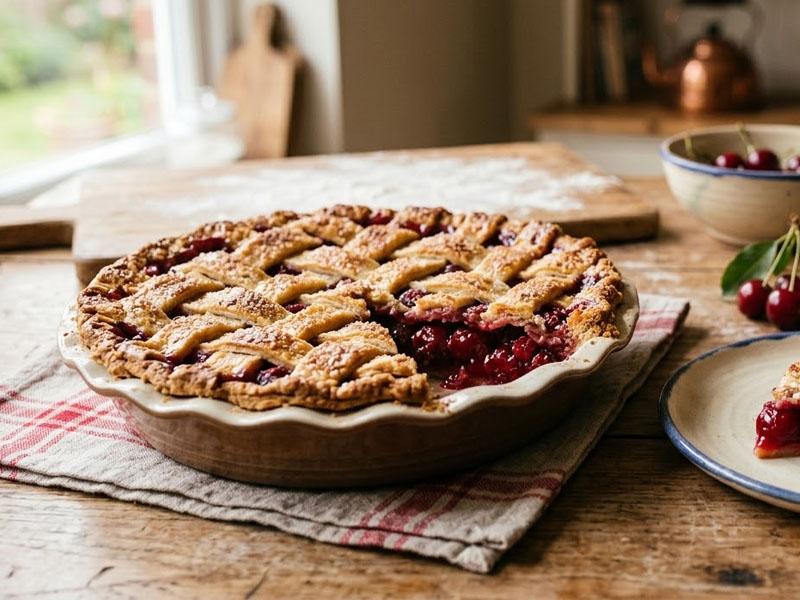 Пирог с вишней