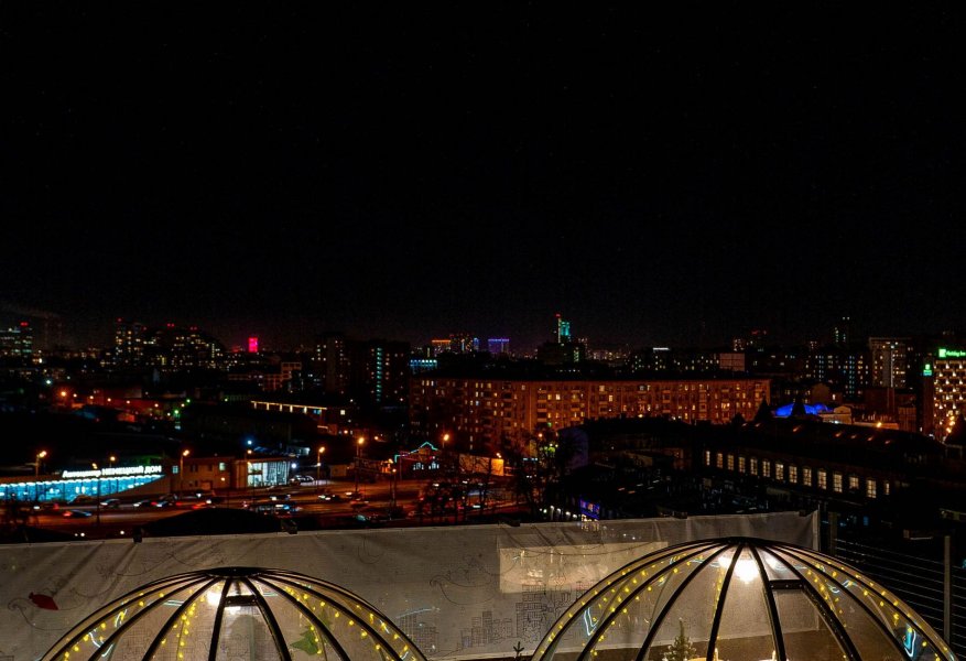 Новогодние иглу Джакузня для мероприятий на панорамной крыше с видом на Москву — фото 5