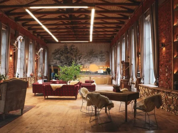 Лофт-пространство CHALET в альпийском стиле с крышей-террасой — фото 1