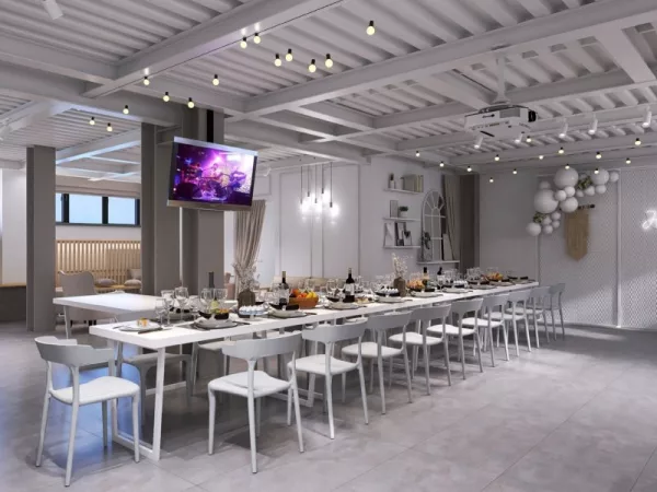 Get Loft - Белый зал в светлых тонах с барной стойкой на Бауманской — фото 3
