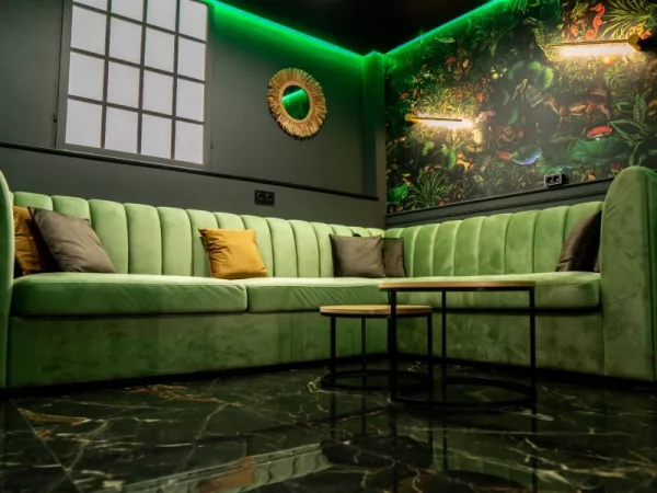 N-joy community, Зал третий - уютный караоке-лофт в стиле джунглей — фото 4