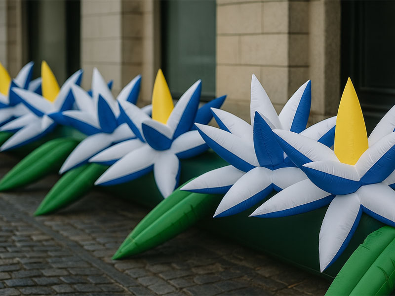 Пневмогирлянда самораскрывающихся цветов