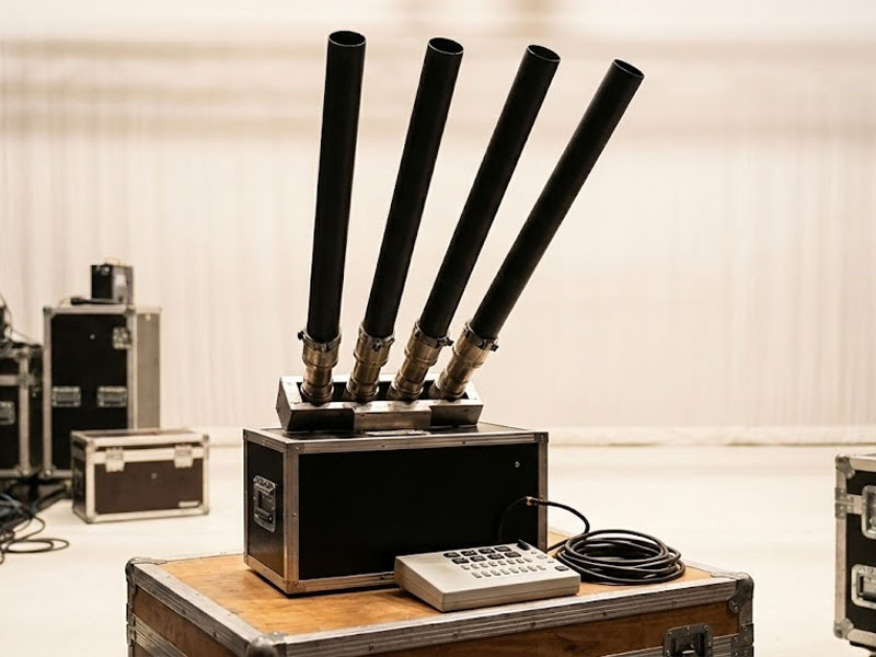 Пневмопушка для стрельбы серпантином или конфетти