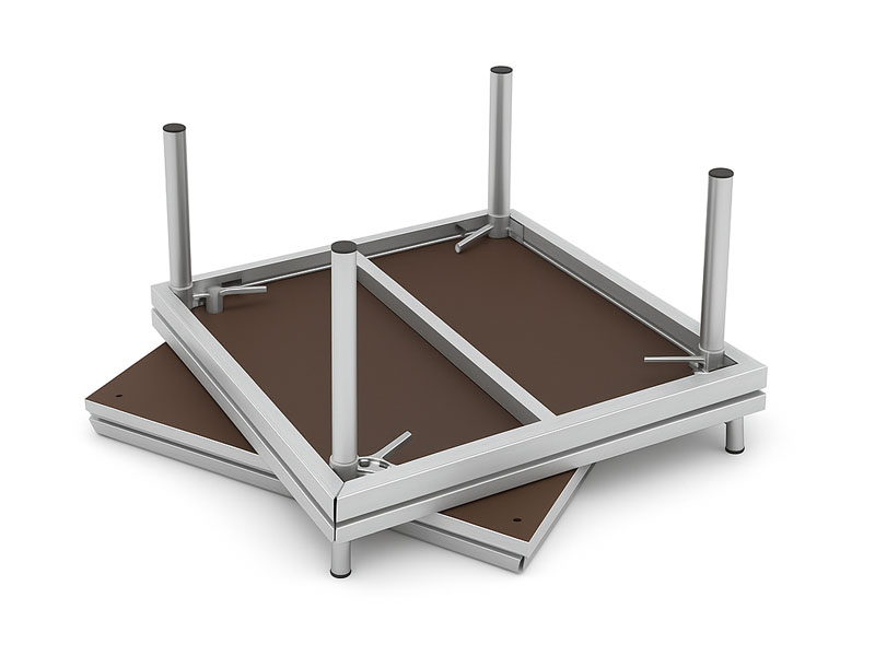 Подиум шип-паз 1х1м с ножками