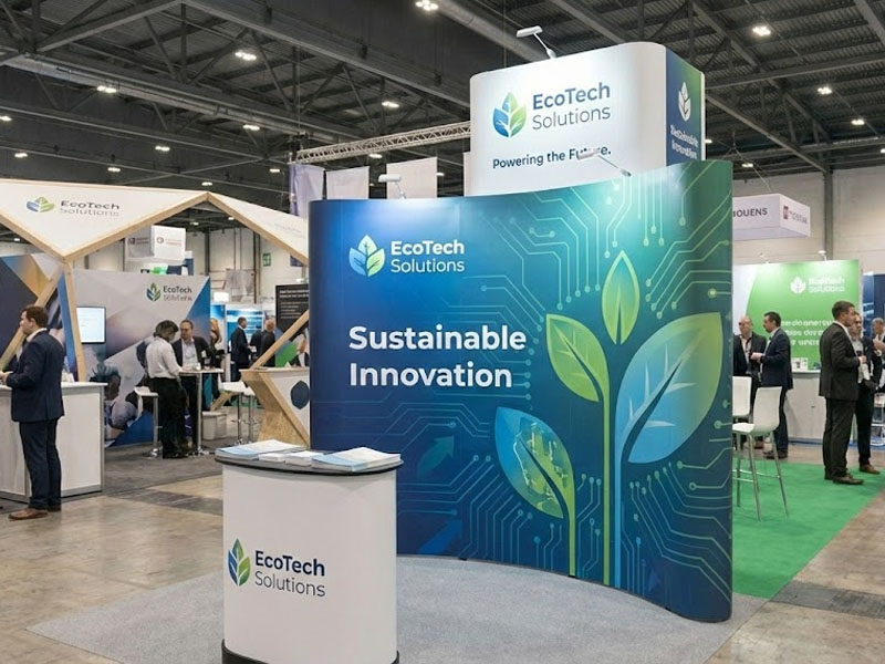 Поп Ап стенд с Башней изогнутая конструкция