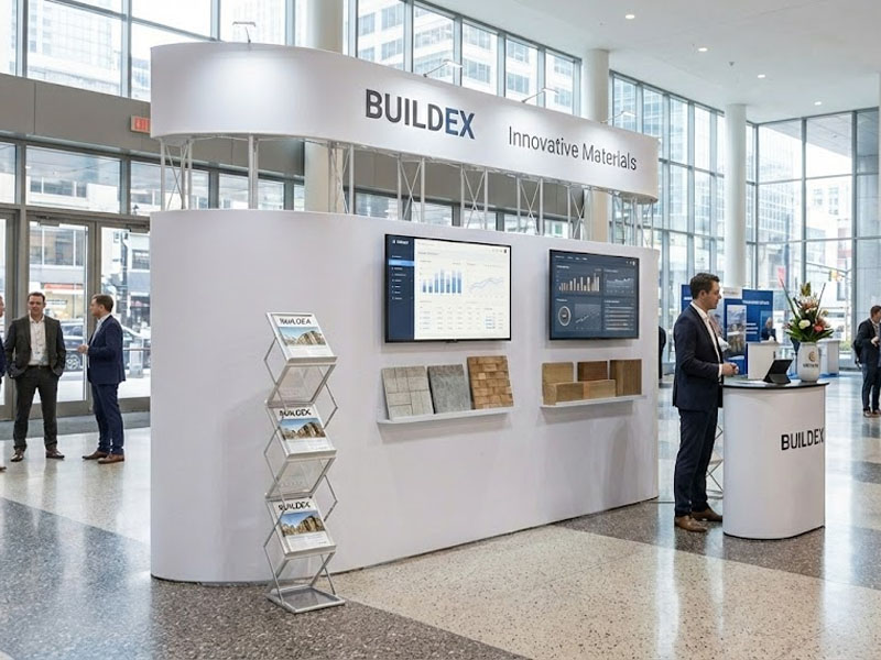 Поп Ап стенд с Фризом изогнутая конструкция