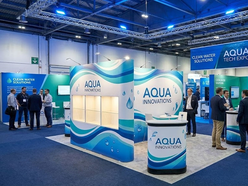 Поп Ап стенд с Шоукейсами