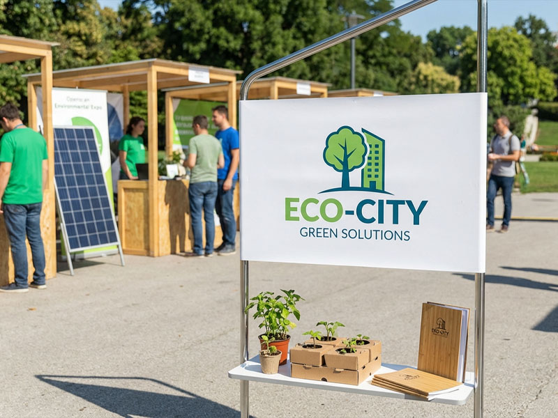 Промо стойки City с полкой и баннером