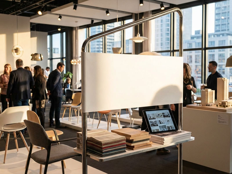 Промо стойки City с полкой и баннером