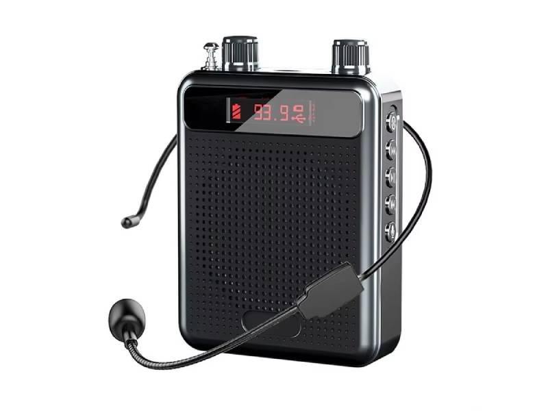 Радиомикрофон-гарнитура с FM-передатчиком на усилитель поясной