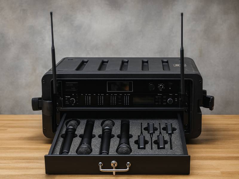 Радиомикрофоны Leicozic ручные, гарнитуры, петлички