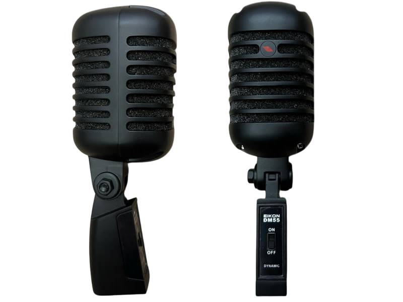 Ретро-микрофон типа SHURE 55 Элвис черный