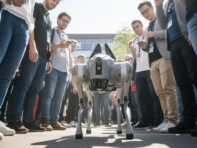 Робособака с LED-экраном