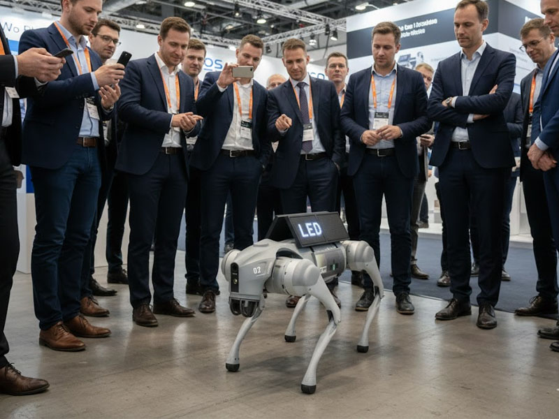 Робособака с LED-экраном