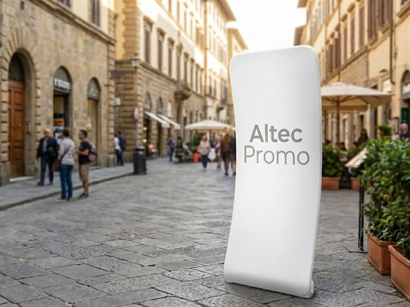 Ролл Ап Тканевый стенд Altec Promo двусторонняя печать