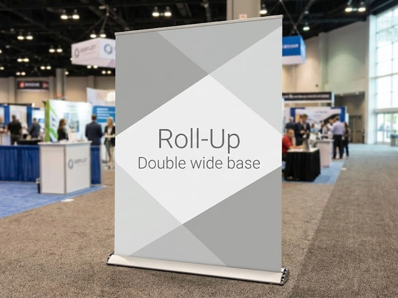 Ролл ап двойной с широкой стойкой