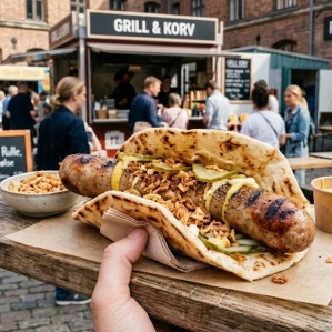 Рулле (свиная сосиска на гриле)