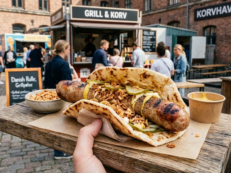 Рулле (свиная сосиска на гриле) — вид 2