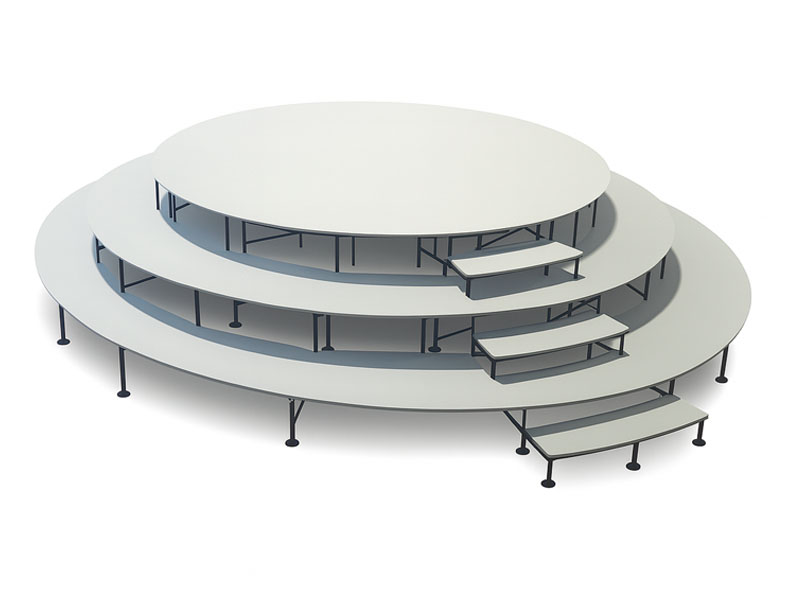 Сцена в форме торта