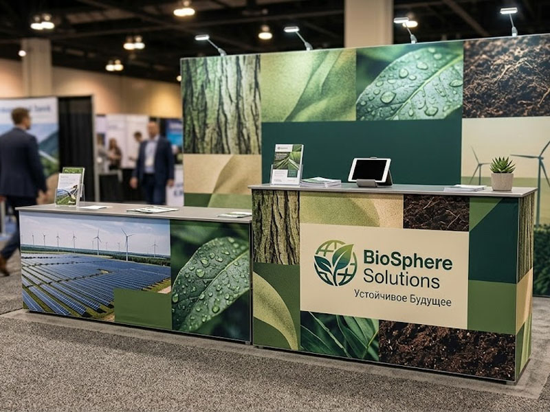 SEGwall Ресепшен с печатью без подсветки — вид 2