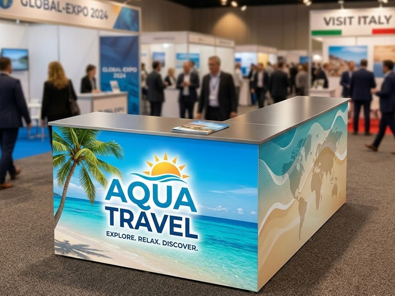 SEGwall Ресепшен с печатью без подсветки — вид 3