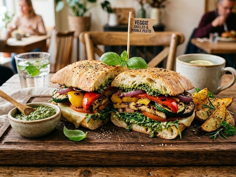 Сэндвич с овощами-гриль для фуршета — вид 3