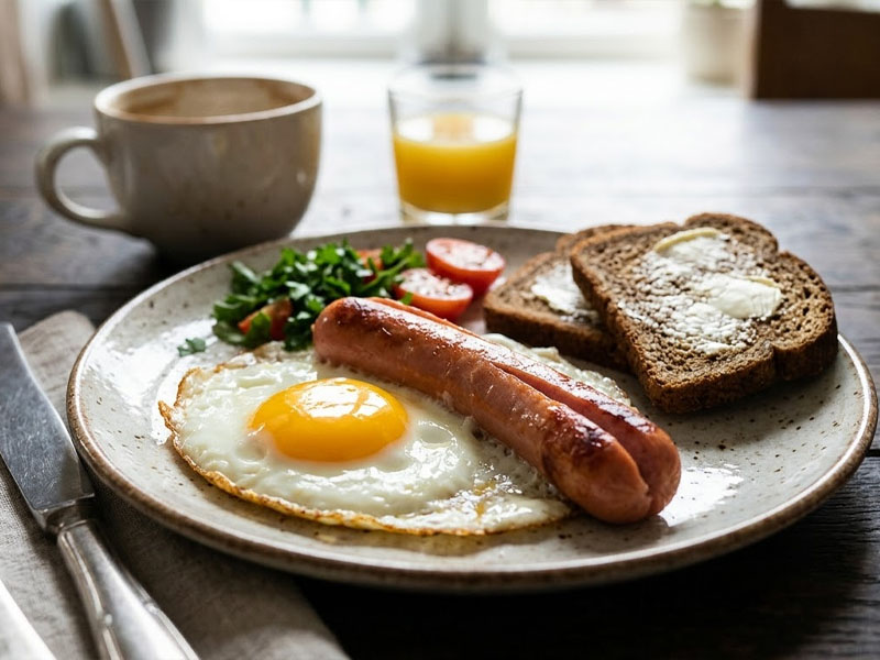 Сосиска в яйце — вид 3