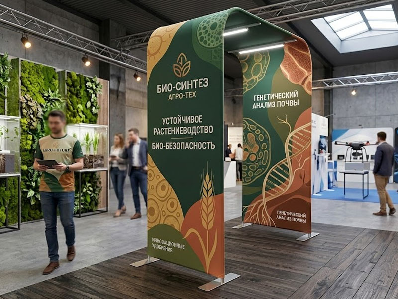 Стенд Altec ARH-1 - Арка 2 светильника и с двусторонней печатью — вид 3