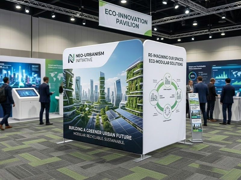 Стенд Altec ST-1 (прямой) двусторонняя печать — вид 3