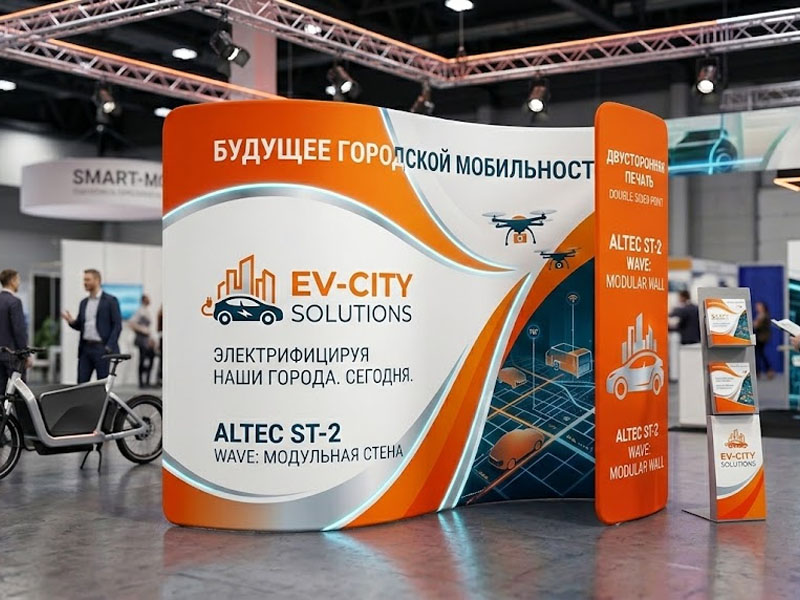 Стенд Altec ST-2 (волна) двусторонняя печать — вид 2