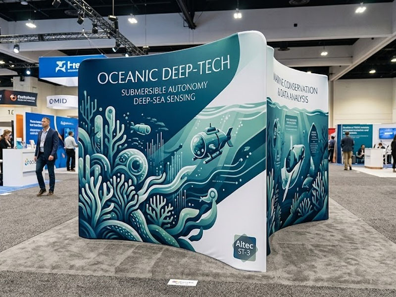 Стенд Altec ST-3 изогнутый двусторонняя печать — вид 3