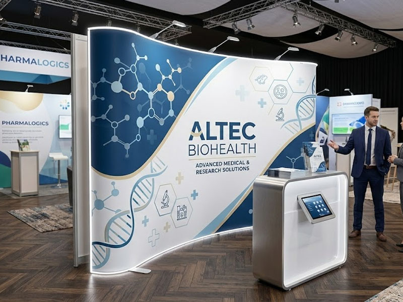 Стенд Altec ST-3 изогнутый односторонняя печать