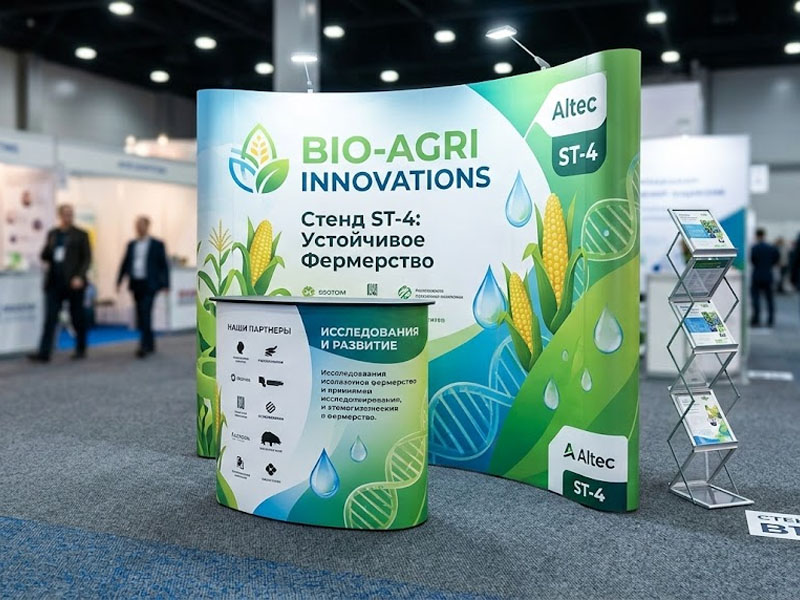 Стенд Altec ST-4 полукруглый двусторонняя печать — вид 3