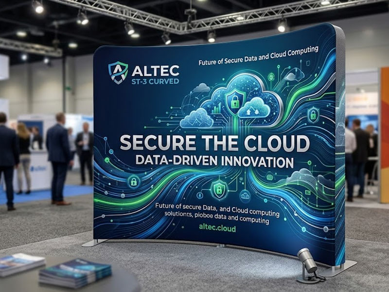 Стенд Altec ST-4 полукруглый односторонняя печать — вид 2