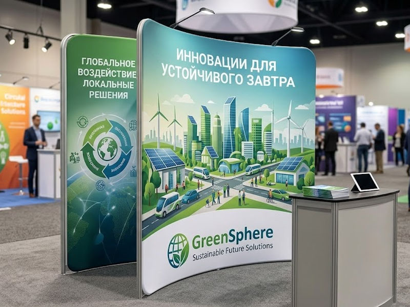 Стенд Altec ST-4 полукруглый односторонняя печать — вид 3