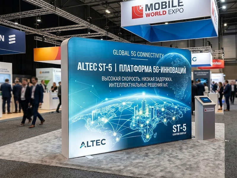 Стенд Altec ST-5 Лодка с подсветкой односторонняя печать — вид 3