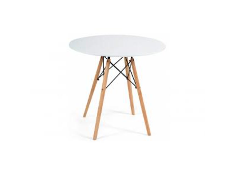 Стол Eames d-80 см с кромкой